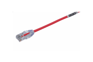 Cable de Parcheo TX6, UTP Cat6, Diámetro Reducido (28AWG), Color Rojo, 20 ft