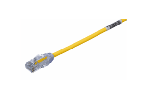 Cable de Parcheo UTP, Cat6A, 24 AWG, CM, Color Amarillo, 22ft