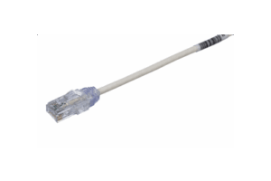 Cable de Parcheo TX6, UTP Cat6, Diámetro Reducido (28AWG), Color Blanco Mate, 11 ft