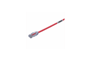 Cable de Parcheo UTP Cat6A, CM/LSZH, Diámetro Reducido (28AWG), Color Rojo, 15ft