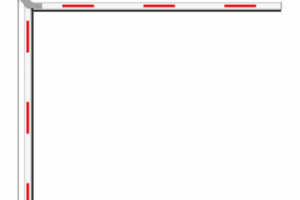 Brazo Articulado 3 mts (1.5+1.5) para Barreras Hikvision Serie DSTMG520 / Requiere Enganche Articulado