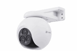 Cámara PT / Wi-Fi / Triple Lente / Panorámica 360° / Resolución 2k+ / Visión Nocturna a color  / IA Detección de Humanos y Vehiculos / Alarma con Sirena y Luz / IP67