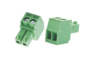 Bornera Verde Conector Macho de 3.5 mm para Paneles de Acceso, Cámaras, Múltiples Dispositivos/ 2 Tornillos