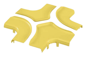 Tapa Para Accesorio de 4 Vías Horizontal FRFWC6X4LYL, Para Canaletas FiberRunner™ 6X4, Color Amarillo