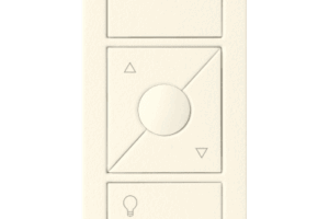 Control remoto PICO 3 botones encender/apagar, subir/bajar intensidad, color blanco, complemente con un atenuador Caseta, RA2, RadioRa2.