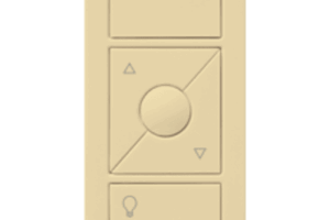 Control remoto PICO 3 botones encender/apagar, subir/bajar intensidad, color blanco, complemente con un atenuador Caseta, RA2, RadioRa2.