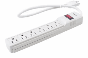 Multicontacto con Supresor de Picos 450 Joules, Voltaje de Entrada: 127 Vca NEMA 5-15P, Con 6 Salidas NEMA 5-15R.