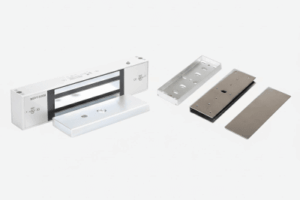 Kit Para Control de Acceso Incluye Chapa Magnética de 1200 Lbs / Montaje En "U" Para Puerta de Cristal /  Uso Interior / Certificación UL