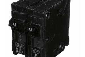 Interruptor automático enchufable tipo QP 2 polos, 15 amp