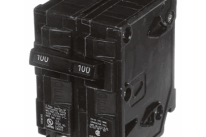 Interruptor automático enchufable tipo QP 2 polos, 100 amp