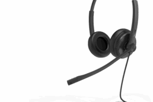 Diadema Alámbrica UH34 Dual de Yealink USB Compatible con Teléfonos IP y Computadoras.