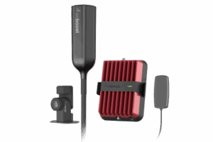 Amplificador Celular Drive Reach Overland para Vehículos Todo Terreno / Multioperador y Multidispositivo / Amplificación 32x / Tribanda (B5, B2/25 y B4) / Ganancia Máxima 50 dB / Antena Omnidireccional plegable.