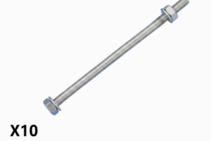 Kit de 10 tornillos para montar 1 separador de plástico.