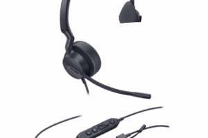 Diadema Alámbrica UH42 SE Mono de Yealink Certificada para Microsoft Teams con USB-C/A