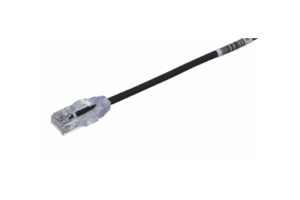 Cable de Parcheo TX6, UTP Cat6, Diámetro Reducido (28AWG), Color Negro, 45 ft