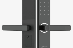 Cerradura Inteligente ML100 con Huella Digital y Wi-Fi / Mortise Europeo DIN / Sensor Capacitivo / Control Remoto vía App / Compatible con ZSmart / Código Aleatorio / Puerto de Carga de Emergencia Micro-USB