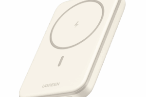 Power Bank MagSafe de 5000mAh | 15W | Carga Inalámbrica y por Cable USB-C | Sistema de Protección Inteligente | Tecnología de Carga Rápida | Ultra Delgado | Ultra ligero | Compatible con iPhone 15/14/13/12 | Color Beige.