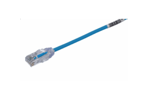 Cable de Parcheo TX6, UTP Cat6, Diámetro Reducido (28AWG), Color Azul, 30 m