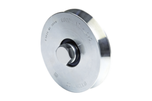 Rueda de 10 cm Para Puertas Corredizas de Hasta 220 Kg / Canal Tipo "V"