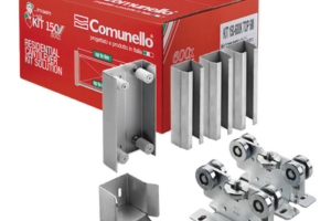 KIT para puertas autoportantes de hasta 3 m y 600 kg con guia para puertas corredizas