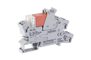 Módulo con Relé, 24 VCC, 1 Inversor, 16 A, LED Rojo, Push-in CAGE CLAMP®, Montaje Carril DIN-35, IP20, Gris