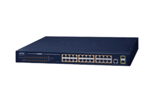 Switch PoE Administrable Capa 2 / 24 Puertos10/100/1000BASE-T / 2 SFP 100/1000BASE-X / POE 802.3af/at