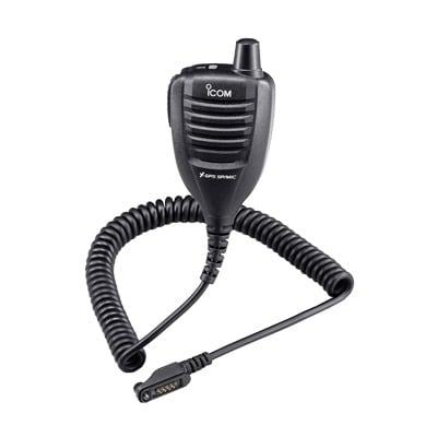 Micrófono de Solapa con Antena de GPS. Para radios Digitales IDAS. F3161S/3161T/D, F4161S/4161TD.