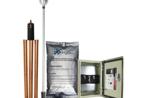 Kit de Pararrayo con Punta en Acero Inoxidable con Diámetro de Protección de 160 metros.