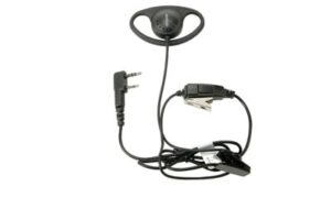 Micrófono-audífono anillo en D para NX-1200 NX-1300 NX-3220 NX-3320 NX-240 NX-340 TK-2312 TK-3312 TK-2402 TK-3402 TK-2000 TK-3000 TK-3230