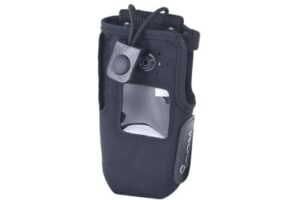 Funda de Nylon, clip metálico para cinto, correa con broche y visor frontal /  IC-F3161S/D,  IC-F3261S/D,  IC-F3360DS.