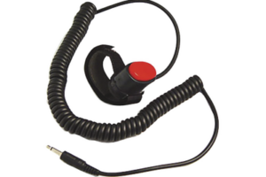 Switch de ptt para radio aéreos con accesorio de audio.