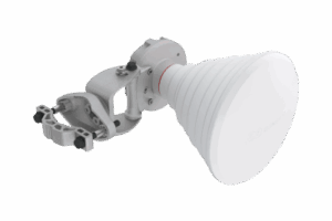 Antena Symmetrical Horn 30° / 4ta Generación / Rango de Frecuencia 5100 - 6775 MHz / Ganancia 18 dBi /  IP55 / Montaje en Poste 20-55 mm / Resistencia al Viento 160 km/h