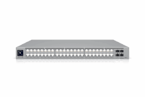 UniFi Switch USW-Pro-XG-48-PoE / Capa 3 / 48 puertos PoE+++ (32 × 10 GbE, 16 × 2,5 GbE) + 4 puertos SFP28 25 G / 1080 W PoE total