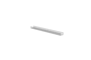 Charola Wire Basket de 12 in (304 mm) de Ancho, 6 in (152 mm) de Alto, 3 m de Largo, Hasta 626 Cables Cat6, Color Negro