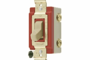 Interruptor de Palanca 20 A 120-277 V CA/  Grado Industrial/ Color Marfil.