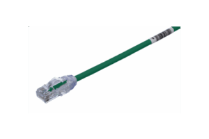 Cable de Parcheo UTP Cat6A, CM/LSZH, Diámetro Reducido (28AWG), Color Verde, 20ft