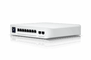 UniFi Switch Empresarial Capa 3 de 8 Puertos PoE 802.3af/at 2.5G + 2 Puertos 1/10G SFP+, 120W, Pantalla Informativa