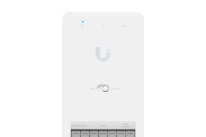 Centro de Control de Acceso Compacto Ubiquiti UniFi / Terminal de Bloqueo 12V / Entradas Adicionales Sensor y Botón / Alimentación PoE++ / Conexión para Dos Lectores o Cámaras / Uso Interior