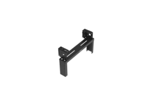 Rack de Distribución Aéreo de 2 Postes PanZone®, Rieles Roscados #12-24, de 4 UR, Color Negro