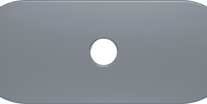 Tapa de Refacción para Cubierta de Torniquetes Hikvision DS-K3G411 / Cubre orificios para montaje de Terminal Facial en caso de NO uso