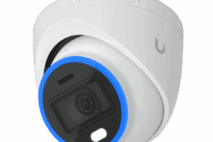 Cámara UniFi Protect Turret AI blanca / 4K(8MP) / Ángulo ultra-ancho 109.9 / Visión Nocturna IR 40 m / AI Avanzado: Reconocimiento de Rostros y Matrículas / LED para color en la noche / Micrófono 2 vías / ranura M