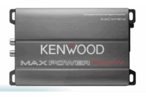 Amplificador Clase D KAC-M1814 / 400W Max / 45W x 4 RMS (4Ω) / 45W x 4 RMS (2Ω) / 90W x 2 Puenteado / Filtros Ajustables HPF/LPF / Entrada a Nivel de Altavoz / Recubrimiento Conformal / Compacto / Para Automóvil, Marina, ATV y Motocicle