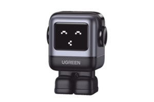 Cargador Mini GaNRobot 30W serie UNO | 1 USB-C de Carga Rápida | Tecnología GaN II | Multiprotocolo PD/QC/SCP/FCA | Carga Inteligente | Pantalla LED | Zapato Magnético Extraíble | Thermal Guard | Color Negro.