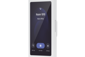 UniFi Intercom Viewer, monitor que se vincula a UA-INTERCOM, para visualizar y aperturar, pantalla táctil de 5", energizado por POE, montaje en pared