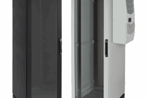 Gabinete de Telecomunicaciones ProLine V/D, 700 mm de Ancho, 800 mm de Profundidad, Compatible Con Aire Acondicionado Tipo G28, 42 UR, Color Negro