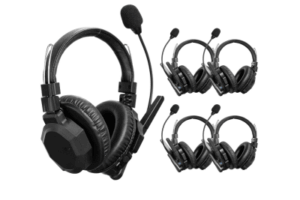 Diadema de Comunicación Inalámbrica Binaural / Cancelación de ruido IA / Comunicación Distancia 500m / Bluetooth / Batería 1050mAh / Resistente a la Lluvia