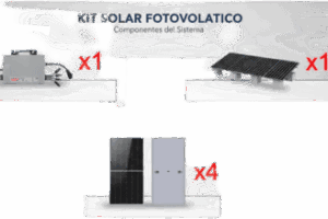 Kit Solar Interconexión  / 2.2 kW  220Vca / Microinversores NEP / Montaje Incluido