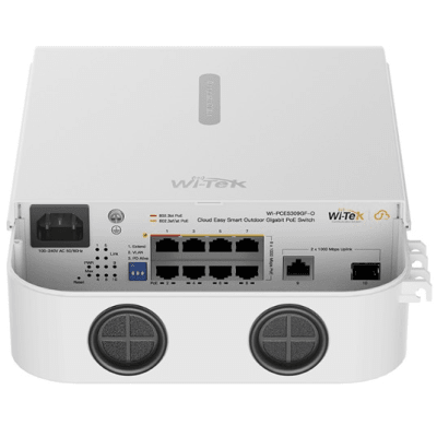 Switch PoE / Administración en la nube / Con 8 puertos 10/100/1000 Mbps PoE af/at/bt / 1 Puerto Ethernet Uplink 10/100/1000 MBPS/1 Puerto SFP Uplink 10/100/1000 MBPS / Presupuesto 110 W / PoE hasta 250 metros / Soporta protocolo ONVIF