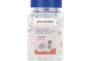 Bote con 100 Piezas de Plug Modular RJ45 / Cat 5e / Chapado en Oro a 15 Micras / Sin Blindaje / Facil Instalación / Uso Interior / Soporta Norma TIA-568B / Cumple con RoHS 2.0