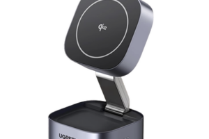 Cargador Inalámbrico 2 en 1 25W / Tecnología Magnética Qi 2 / 15W para Teléfono + 5W para Auriculares / Puerto USB-C 5W / Protecciones Múltiples / Cable USB-C Incluido